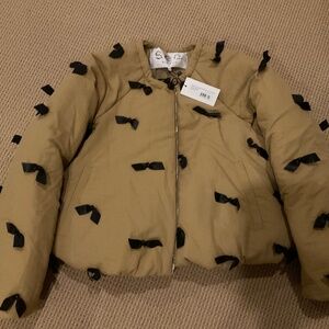 SEA Lucienne Leather Bow Tie Jacket